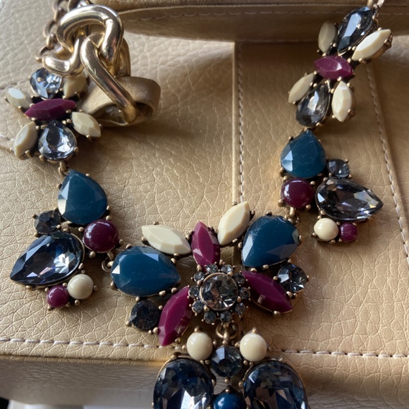 J. Crew BRÛLÉE Statement Necklace Embellished - Picture 5 of 13